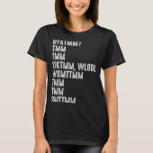 Do You Know The Muffin Man Dyktmm Funny Quote  T-Shirt (Vorderseite)