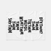 Do You Know The Muffin Man Dyktmm Nostalgia Funny  Fleecedecke (Vorderseite (Horizontal))