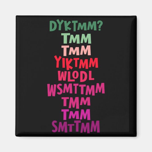 Do You Know The Muffin Man Dyktmm Nostalgia Funny Magnet (Vorne)