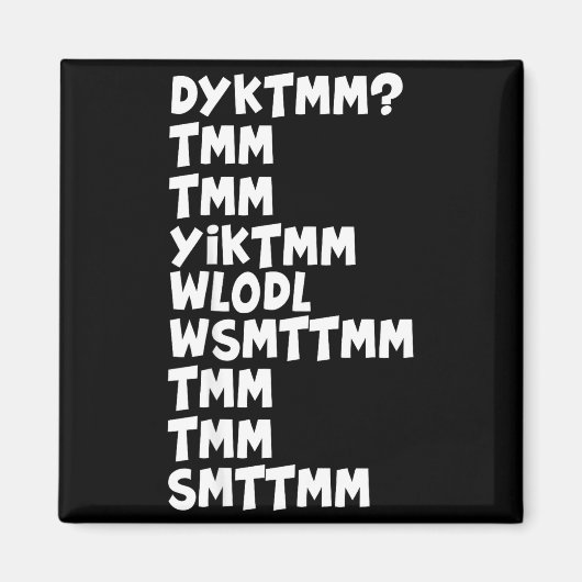 Do You Know The Muffin Man Dyktmm Nostalgia Funny Magnet (Vorne)