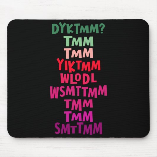 Do You Know The Muffin Man Dyktmm Nostalgia Funny Mousepad (Vorne)