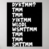 Do You Know The Muffin Man Dyktmm Nostalgia Funny  Poster (Vorne)