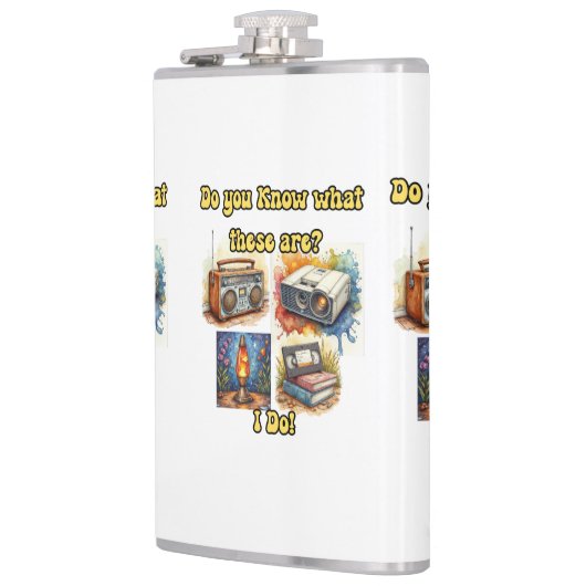 Do You Know What These Are? I Do! – Retro Flachmann (Links)