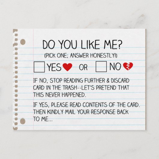 Do You Like Me? Postcards Feiertagspostkarte (Vorderseite)