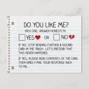 Do You Like Me? Postcards Postkarte