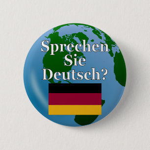 Do you speak German in German. Flag & globe Button