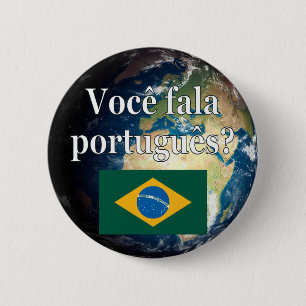 Do you speak Portuguese? Portuguese. Flag & Earth Button