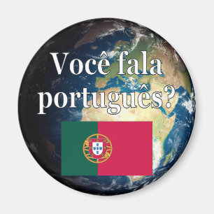 Do you speak Portuguese? Portuguese. Flag & Earth Magnet