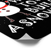 Do You Want To Build A Snowman Sweet Snowman Chris Poster (Ecke)