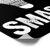 Do You Want To Smash Funny Badminton Shuttle Poster (Ecke)