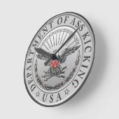 DoAK-Wandklemme, 8" runder Acrylstoff Runde Wanduhr (Winkel)