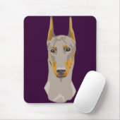 Dob erman Kopf, Kitz Mousepad (Mit Mouse)