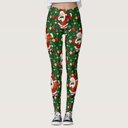 Dobbing Santa Leggings (Vorderseite)