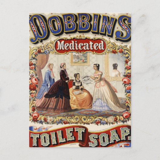 Dobbins Medikierte Toilettenseife Postkarte (Vorderseite)
