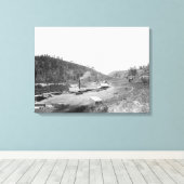 Dobbin's Saw Mill im Schwarzen Hügel Fotograf Leinwanddruck (Insitu (Holzboden))
