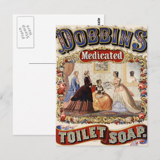 Dobbins-Toilettenseife Postkarte (Vorne/Hinten)