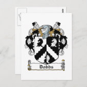 Dobbs Familienwappen Postkarte (Vorne/Hinten)