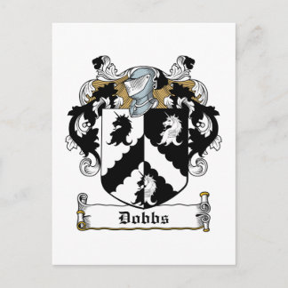 Dobbs Familienwappen Postkarte