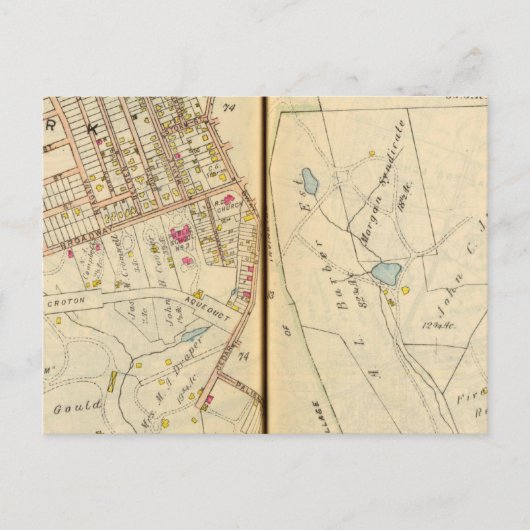 Dobbs Ferry, New York 3 Postkarte (Vorderseite)