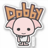 Dobby Cartoon Character Art Aufkleber (Vorderseite)