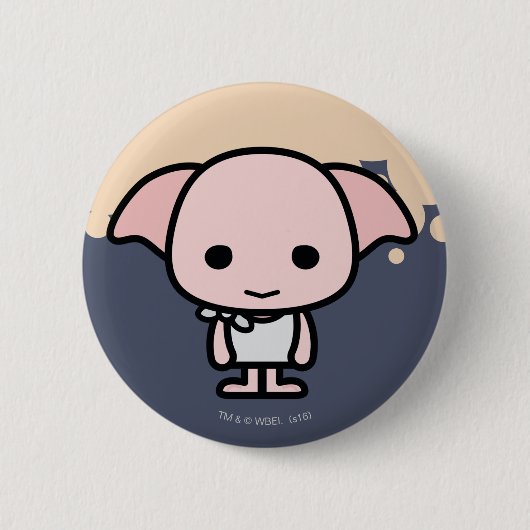 Dobby Cartoon Character Art Button (Vorderseite)