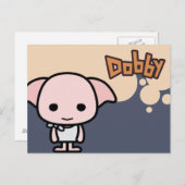 Dobby Cartoon Character Art Postkarte (Vorne/Hinten)