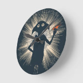 Dobby Casting Magic Runde Wanduhr (Winkel)