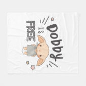 Dobby ist frei fleecedecke (Vorderseite (Horizontal))