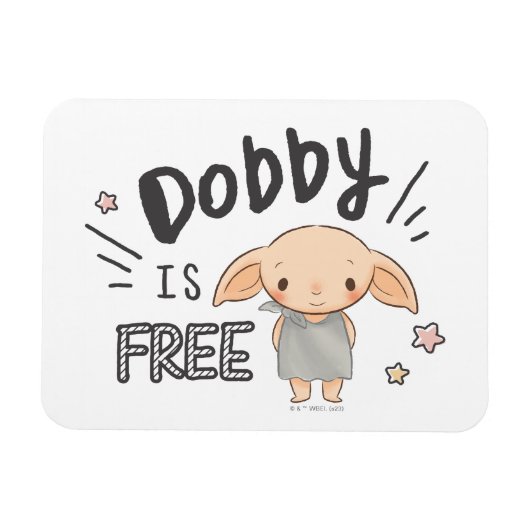Dobby ist frei magnet (Horizontal)