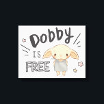 Dobby ist kostenlos leinwanddruck<br><div class="desc">HARRY POTTER™ | Karo aus dieser bezaubernden Abbildung von Dobby das Haus elf,  dass lautet: Dobby ist frei!</div>