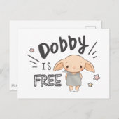 Dobby ist kostenlos postkarte (Vorne/Hinten)