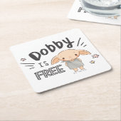 Dobby ist kostenlos rechteckiger pappuntersetzer (angewinkelt)