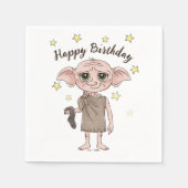 Dobby-Wasserfarben-Charakter-Art Serviette (Vorderseite)