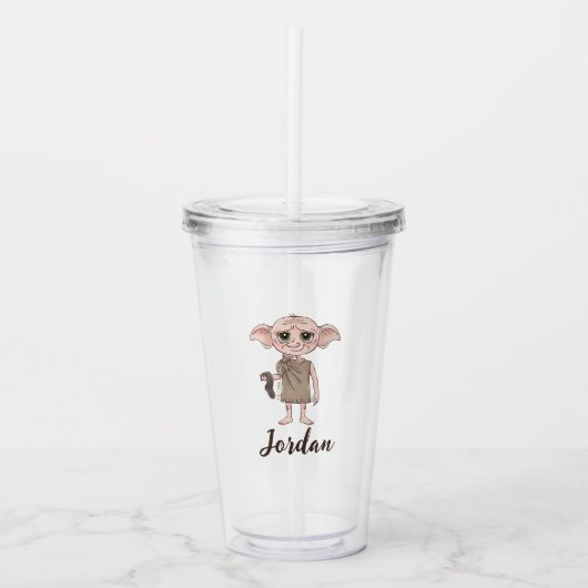 Dobby-Wasserfarben Charakter Kunst Acryltrinkbecher (Vorderseite)