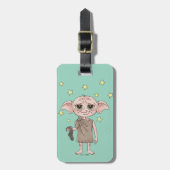 Dobby Wasserfarben Charakter Kunst Gepäckanhänger (Vorderseite vertikal)