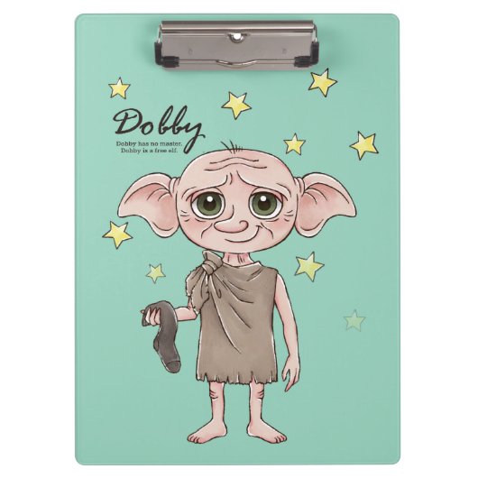 Dobby-Wasserfarben Charakter Kunst Klemmbrett (Vorderseite)