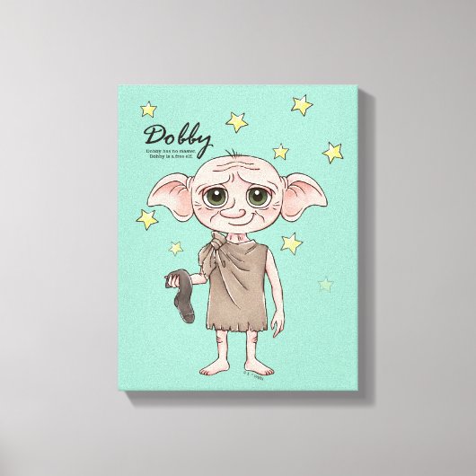 Dobby Wasserfarben Charakter Kunst Leinwanddruck (Vorderseite)