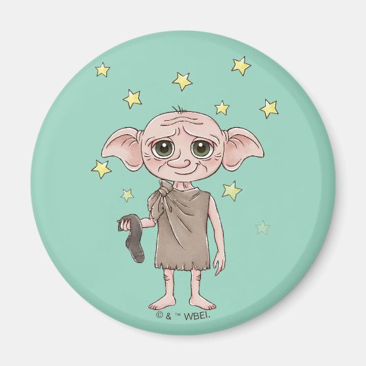 Dobby Wasserfarben Charakter Kunst Magnet (Vorne)
