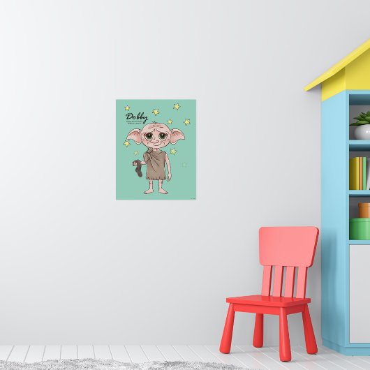 Dobby-Wasserfarben Charakter Kunst Poster (Kinderzimmer 1)
