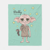 Dobby Wasserfarben-Charakterkunst Fleecedecke (Vorderseite)