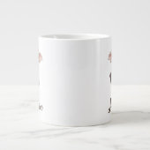 Dobby-Wasserfarben-Charakterkunst Jumbo-Tasse (Vorderseite)