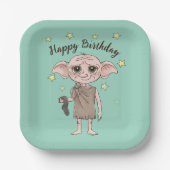 Dobby Wasserfarben-Charakterkunst Pappteller (Vorderseite)