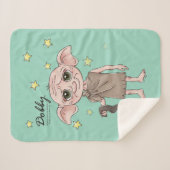 Dobby-Wasserfarben-Charakterkunst Sherpadecke (Vorderseite (Horizontal))