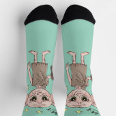 Dobby-Wasserfarben-Charakterkunst Socken (Oben)