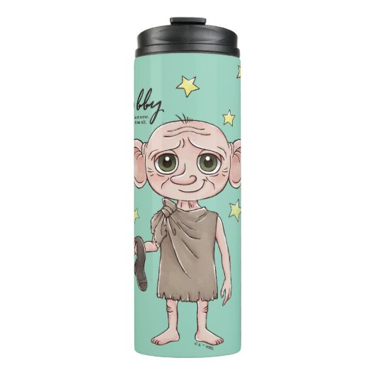 Dobby Wasserfarben-Charakterkunst Thermosbecher (Vorderseite)