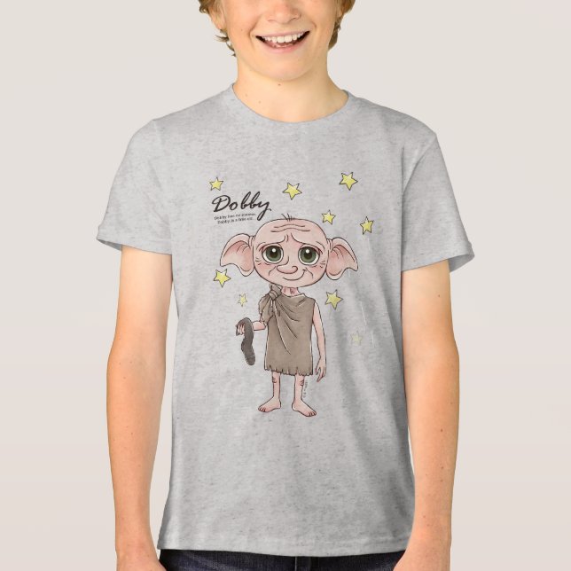 Dobby-Wasserfarben-Charakterkunst Tri-Blend Shirt (Vorderseite)