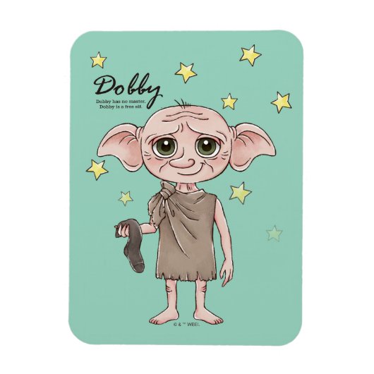 Dobby Watercolor Character Art Magnet (Vertikal)