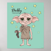 Dobby Watercolor Character Art Poster (Vorne)