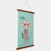 Dobby Watercolor Character Art Wandteppich Mit Holzrahmen (Gewinkelt)