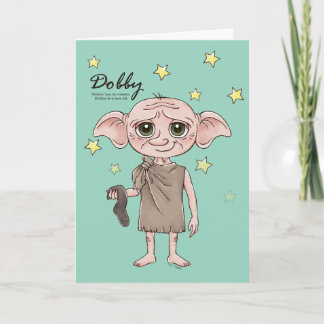 Dobby Watercolor Charakter Kunst Karte